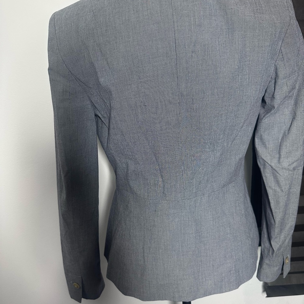 Banana Republic Women's Blue/Gray Blazer - Picture 7 of 14